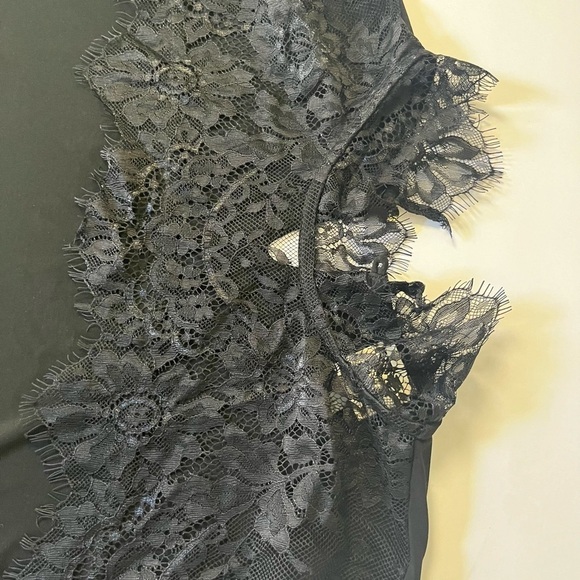 Anne Klein Black Lace Blouse - Picture 2 of 7